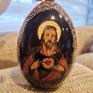 Hand-Painted Orthadox Religious Decorative Egg